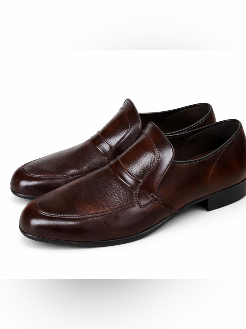 Chancellor Men’s Leather Slip On Loafers Brown Size 7.5 or 8